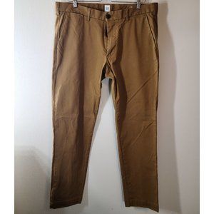 GAP 36x30 Slim Dark Khaki Chinos